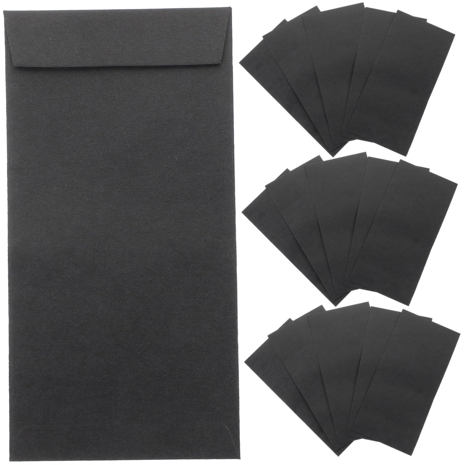 120 pièces Enveloppes Autocollantes pour Espèces Style Chinois Noir Pochettes Sécurisées pour Trésorerie Bijoux et Budget Organisateur Pratique pour Vacances Shopping et Voyage