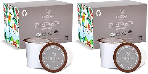 Miniatura 18 de Lifeboost Cápsulas de café de tostado ligero y bajo ácido, tazas K de café orgánico de origen único sin OMG - Compatible con 2 máquinas Keurig