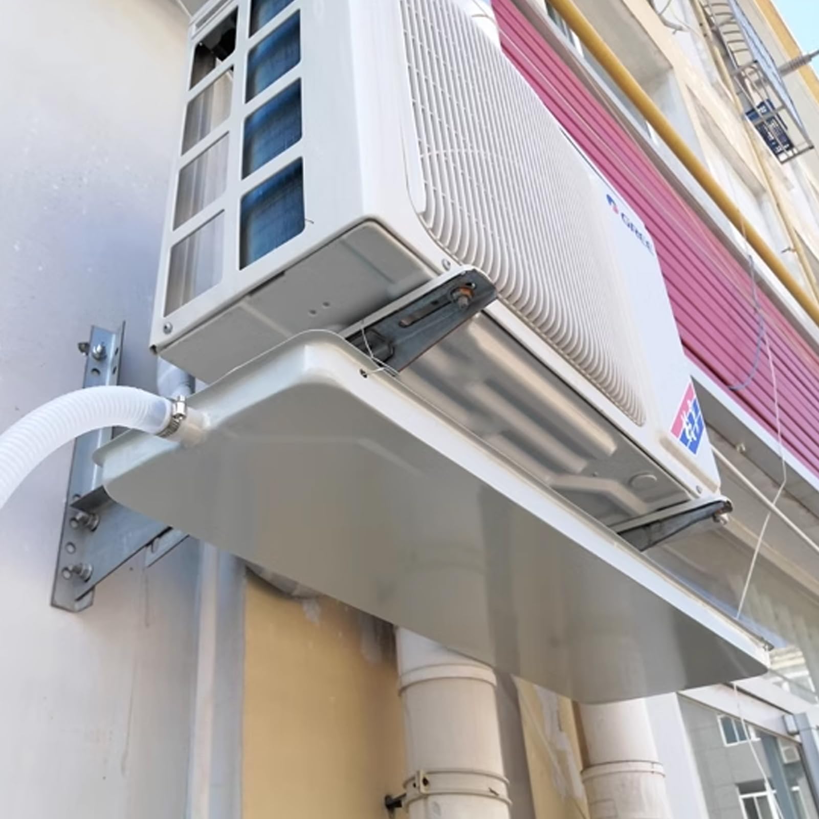 Bac Récupération Eau Climatiseur - Acier Inoxydable 83x37cm