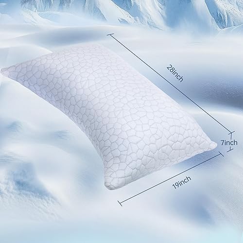 Miniatura 2 de SUPA MODERN Cooling Cervical Pillows Queen Size 2 and Ultra Thin Flat Pillow 2.25