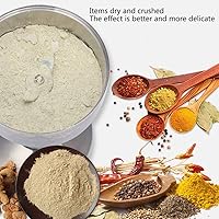 Vista 2 de Molino de grano de 500G, máquina de polvo molino de grano eléctrico para pulverizador de hierbas, acero inoxidable de grado alimenticio