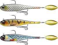Vista 16 de TRUSCEND Easy Catch Pre-Rigged Soft Lures, Unique Vibrating Swim Action and Trembly Sinking Move for More Bites, Amazing Soft Swimbait for Family