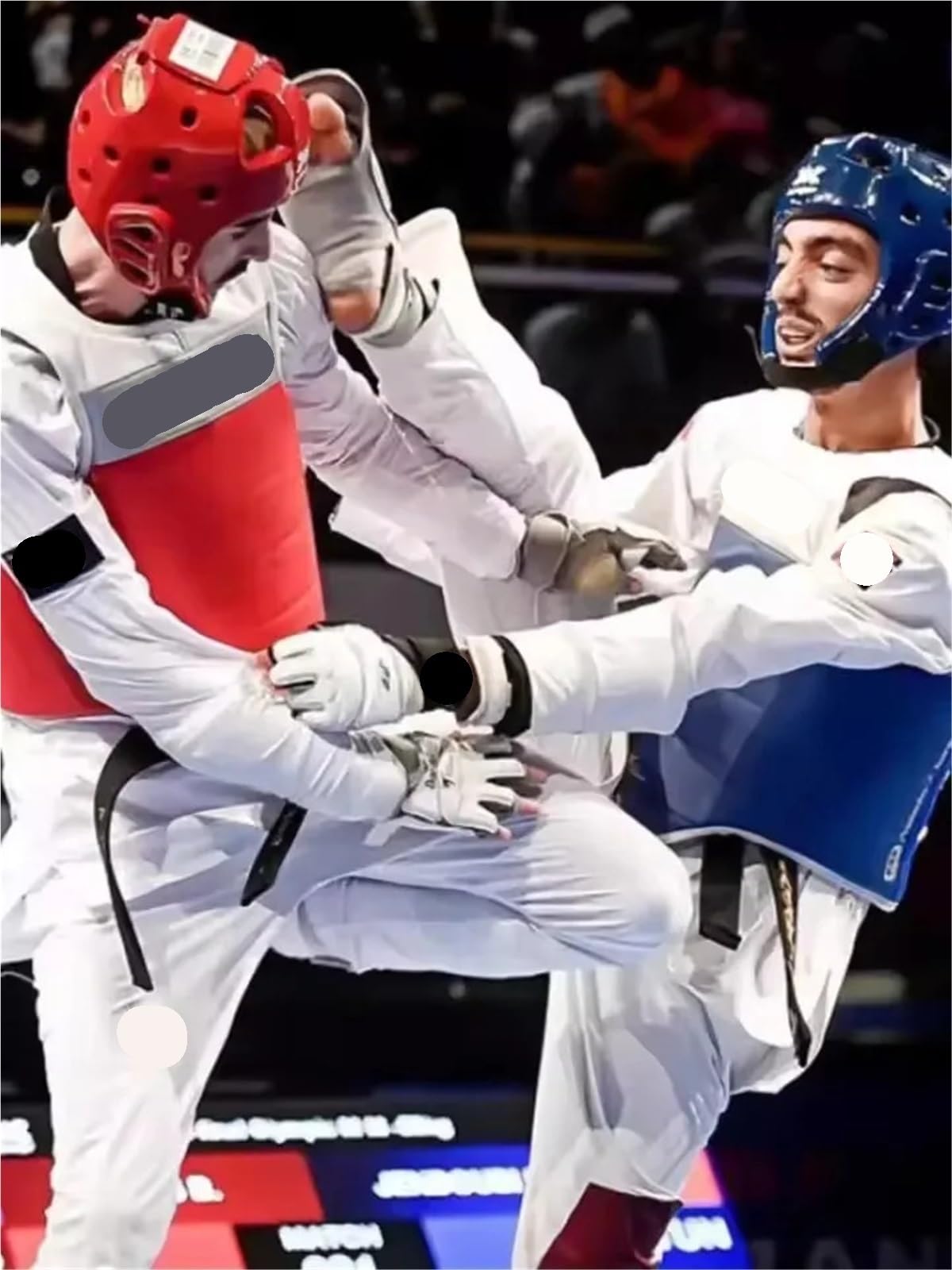 Uniforme de Taekwondo Dobok à col en v, veste traditionnelle, noir Daofu, séchage rapide adapté Pour Hommes, Femmes