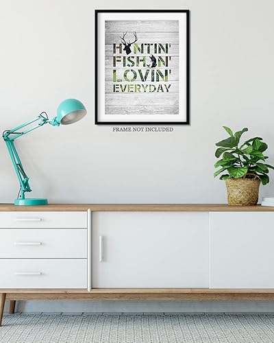 Miniatura 4 de Decoración de pesca y caza, decoración de pared de caza, regalos para cazadores y pescadores, decoración rústica de cabaña de caza, decoración de