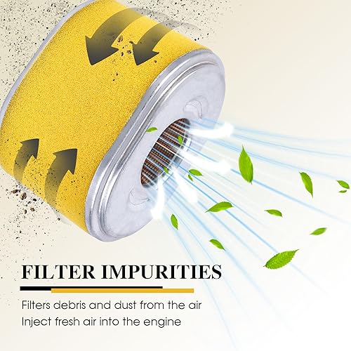 Miniatura 6 de Paquete de 2 filtros de aire GX160 para motores horizontales Honda GX200 GX140 y 17210-Z4M-821 17210-ZE1-505 17210-ZE1-517 OEM filtro de aire con