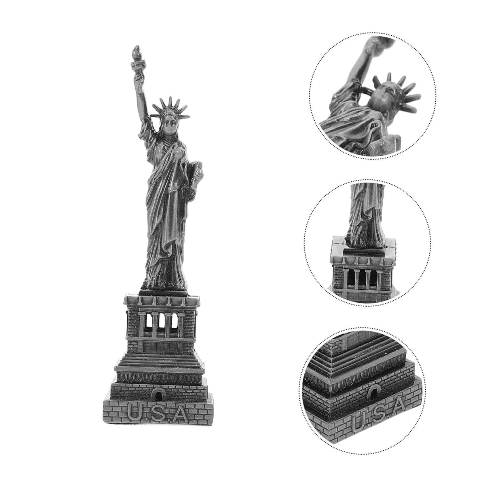 Alipis 5stücke Statue of Figurine Metall Als Souvenir Für Schreibtisch Und Detailreiche Dekoration Leicht Und Tragbar Für Touristen Und Sammler