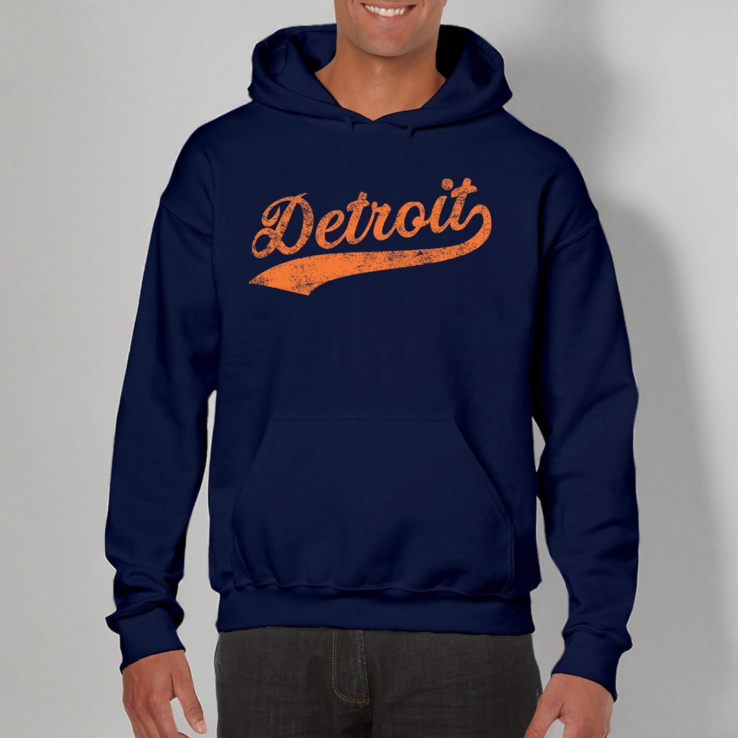 UGP Campus Apparel Hometown Baseball Script - Hometown Pride, Pitcher HOODIE