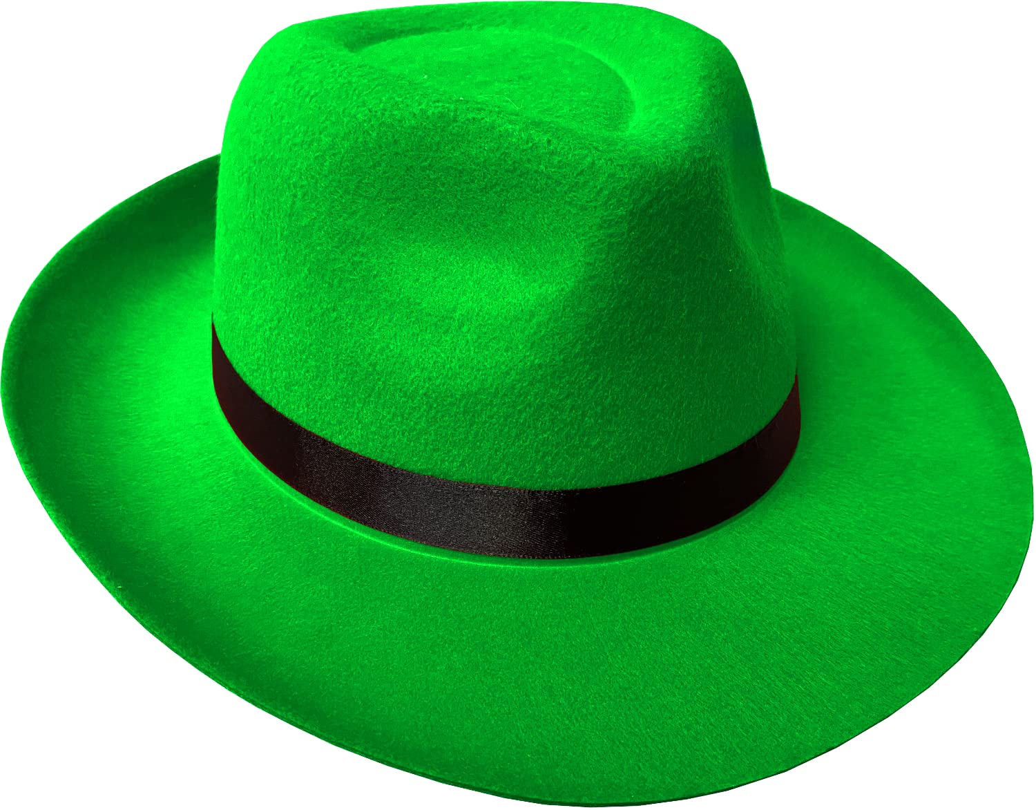 Adult's Green 20s Gangster Fedora Hat Costume Accessory