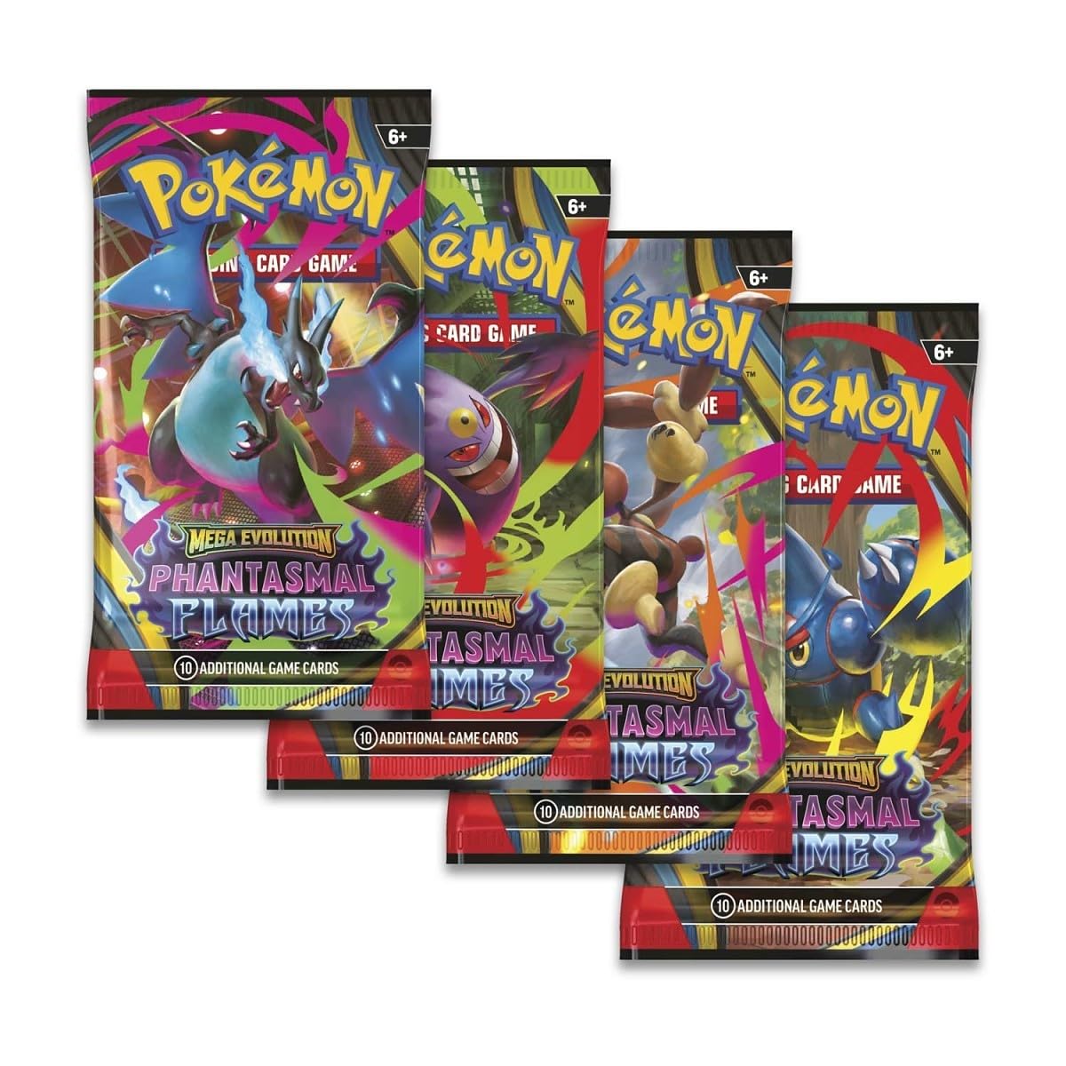 Pok mon TCG Mega Evolution - Phantasmal Flames Booster Pack 10 Cards
