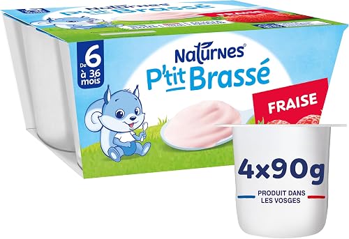 Nestlé Bébé - P'tit Brassé - Desserts Lactés - Fraise, Myrtille - Dès 6 mois - 4