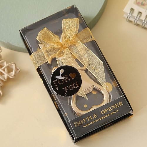 Miniatura 5 de Juego de 24 abridores creativos de botellas para regalos de fiesta de cumpleaños 50 o aniversario de boda, regalos de fiesta de 50 cumpleaños con