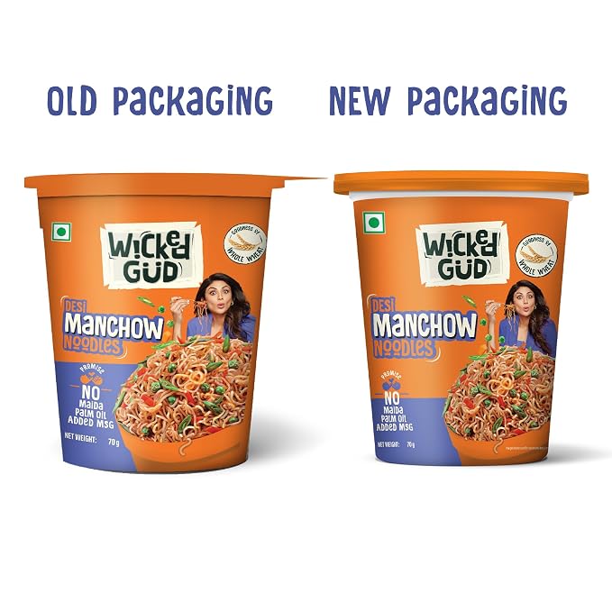 Wickedgud Desi Manchow Cup Noodles 70 Gm