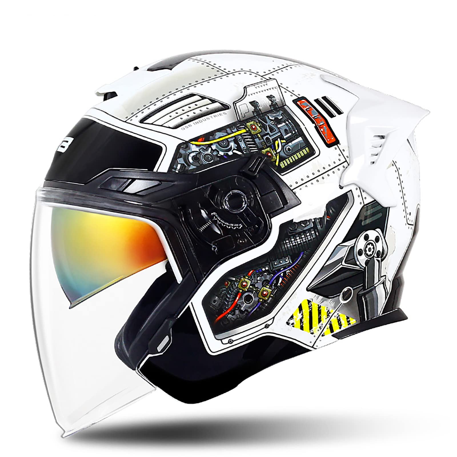 Demi-casque Moto Rétro - Style Locomotive - Certifié DOT - Neuf Sous Emballage