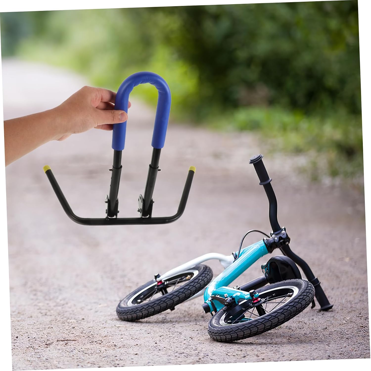 Toyvian 1pc Adjustable Bike Rack Legs for Scooter Portable Stand Boys and Girls Bike Rack Detachable Stand Cycling