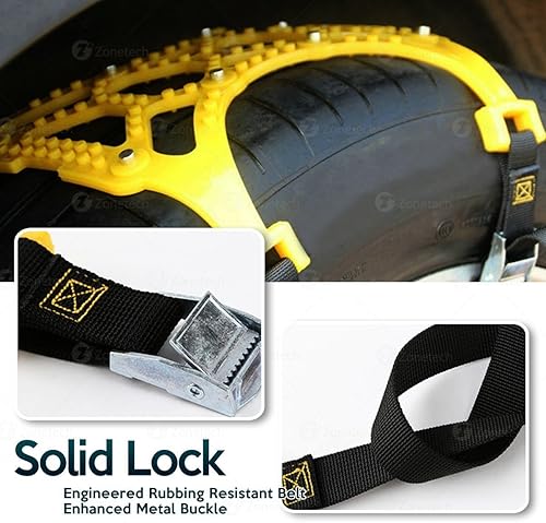 Miniatura 5 de Cadenas de neumáticos de nieve duraderas para todas las estaciones, cadenas de nieve antideslizantes para neumáticos de automóvil, SUV, camionetas y