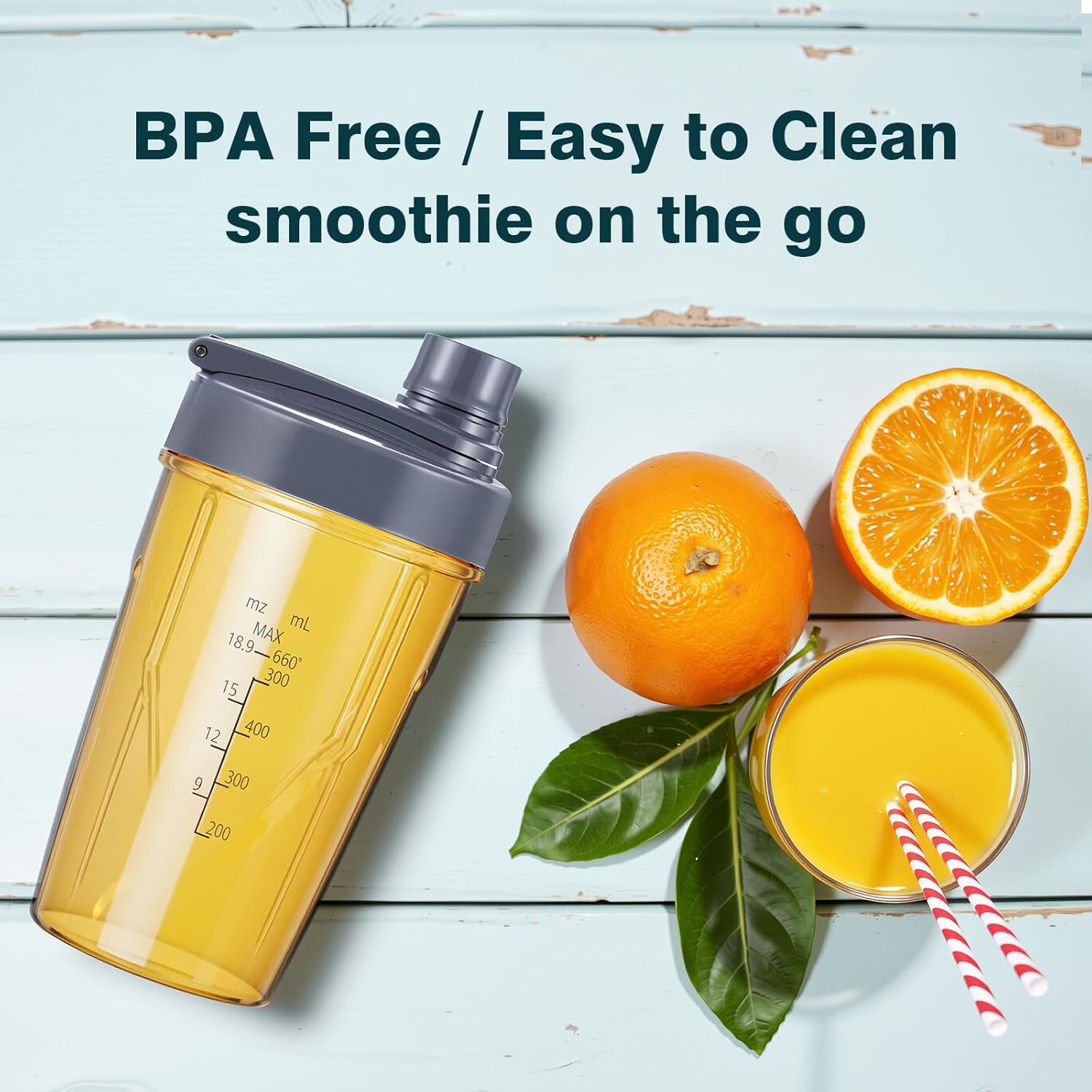 La Reveuse Smoothie Blender Pro, 1000W with 24oz / 18oz To-Go Cups Ideal for Smoothies,Protein Shakes, Frozen Drinks, Food Prep