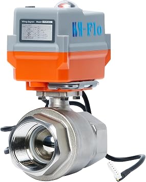 2 Way 1.5" DN40 24VAC 24VDC 0-10V Stainless Steel 304 Proportional Integral Modulating Control Motorized Ball Valve