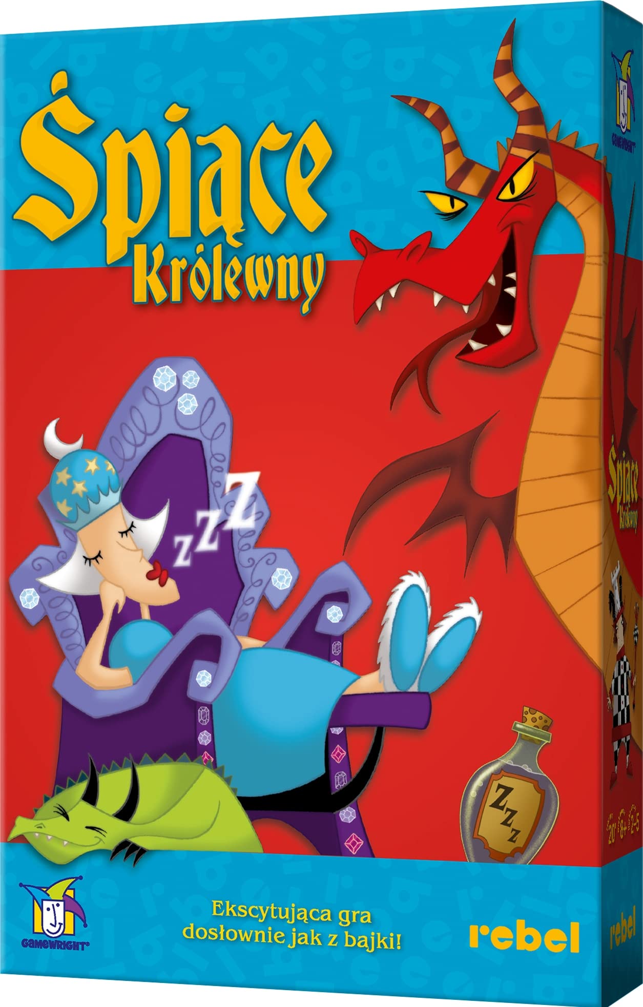 Rebel | Śpiące Królewny | Gra karciana | Gra dla dzieci | Gra edukacyjna | Wiek 8+ | 2-5 graczy | Czas rozgrywki 10+ min.