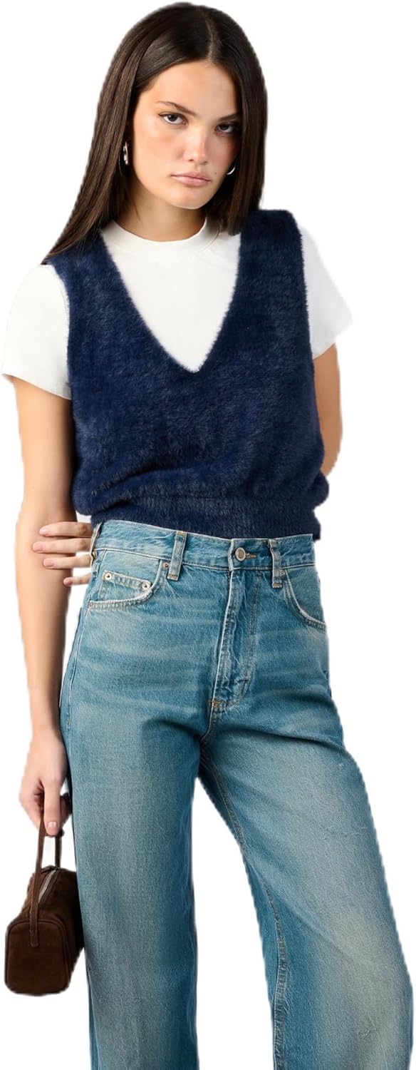 WEWOREWHAT Women's V-Neck Sweater Vest