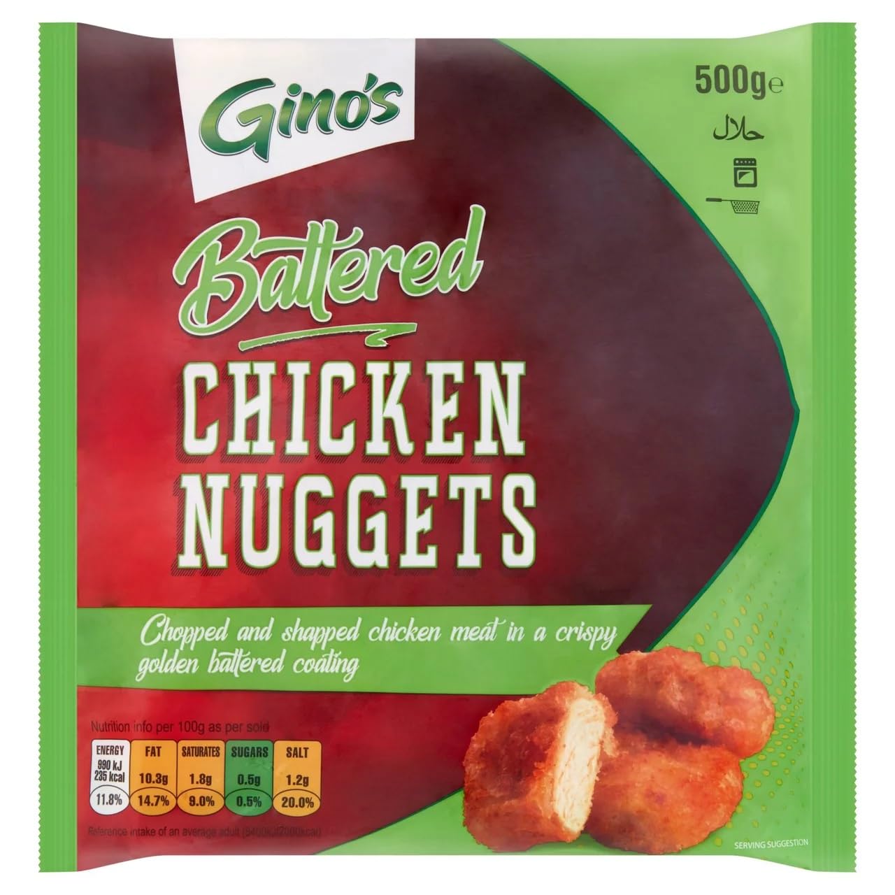 Gino's Breaded Chicken Steaks, 500g (Frozen)