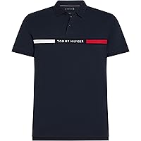 Tommy Hilfiger Uomo Maglietta Polo Maniche Chest Insert Regular Fit