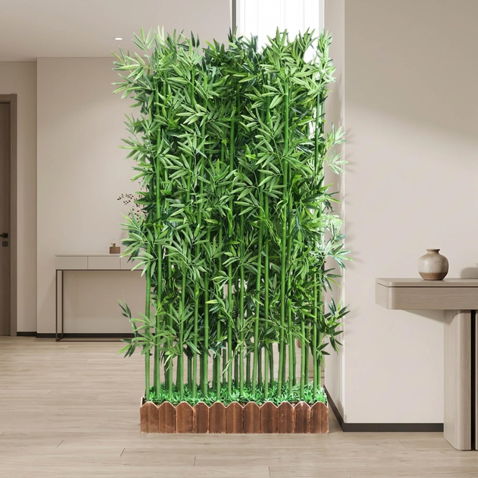 Clôture d'intimité en bambou artificiel pour aménager un coin zen sur le balcon
