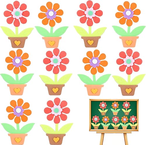 Miniatura 1 de Ercadio 5 calcomanías adhesivas grandes de espuma EVA para flores, calcomanías de espuma de Eva para niños, álbumes de recortes y tarjetas de