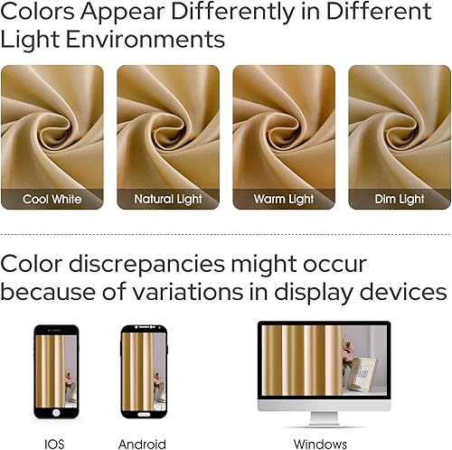 Miniatura 6 de HOMEIDEAS 2paneles de cortina de seda sintética, cortinas opacas para dormitorio