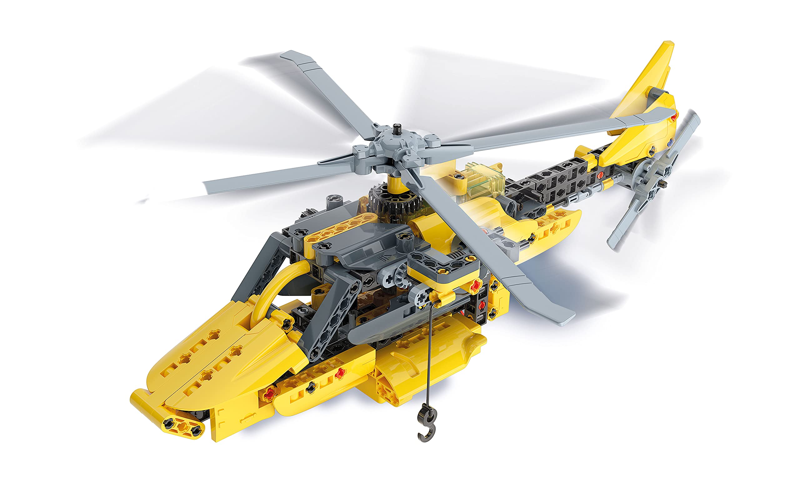 Clementoni Hélicoptère Mécanique 8 Ans – Coffret 220 Pièces, Rotors Synchronisés, Engrenages, Application 3D, STEM, Fabrication Italienne
