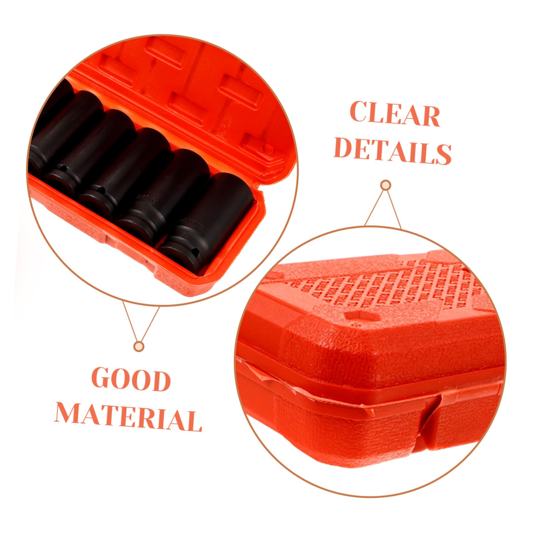 Hemobllo 10pezzi Bussole Ad Impatto Pratico Per Riparazioni Meccaniche e Auto Design Compatto e Resistente Include Scatola Portatile