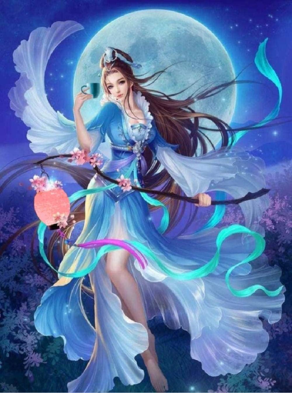 XiuTaiLtd Rompecabezas De Madera 1000 Piezas Bella Dama con Una Linterna Juego De Crucigramas Creativo Decoración Moderna del Hogar