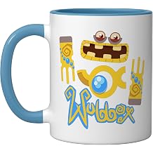 My Singing Monsters Wubbox T-shirt Ceramic Mug, Blue/White