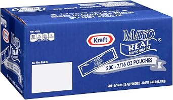 Kraft Mayo Real Mayonnaise Single Serve Packets, 0.44 oz, 200/Box 220-01118