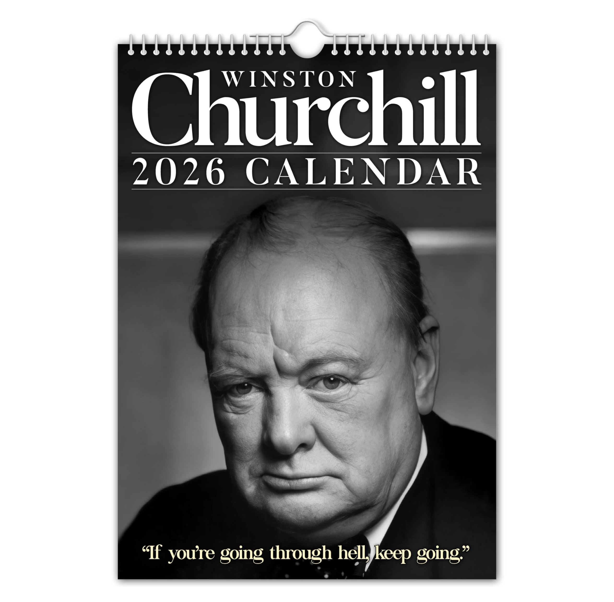The Calendar King // Winston Churchill - 2026 Wall Calendar - ORIGINAL (Full Colour, A3 Size)