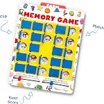 Melissa & Doug Flip-to-Win Portable Wooden Travel Game Board with 25 Flaps & 7 Double-Sided Memory Game Cards—Animals, Colors, Fruits, Shapes & Much More—Preschool Toys for Kids Ages 5+