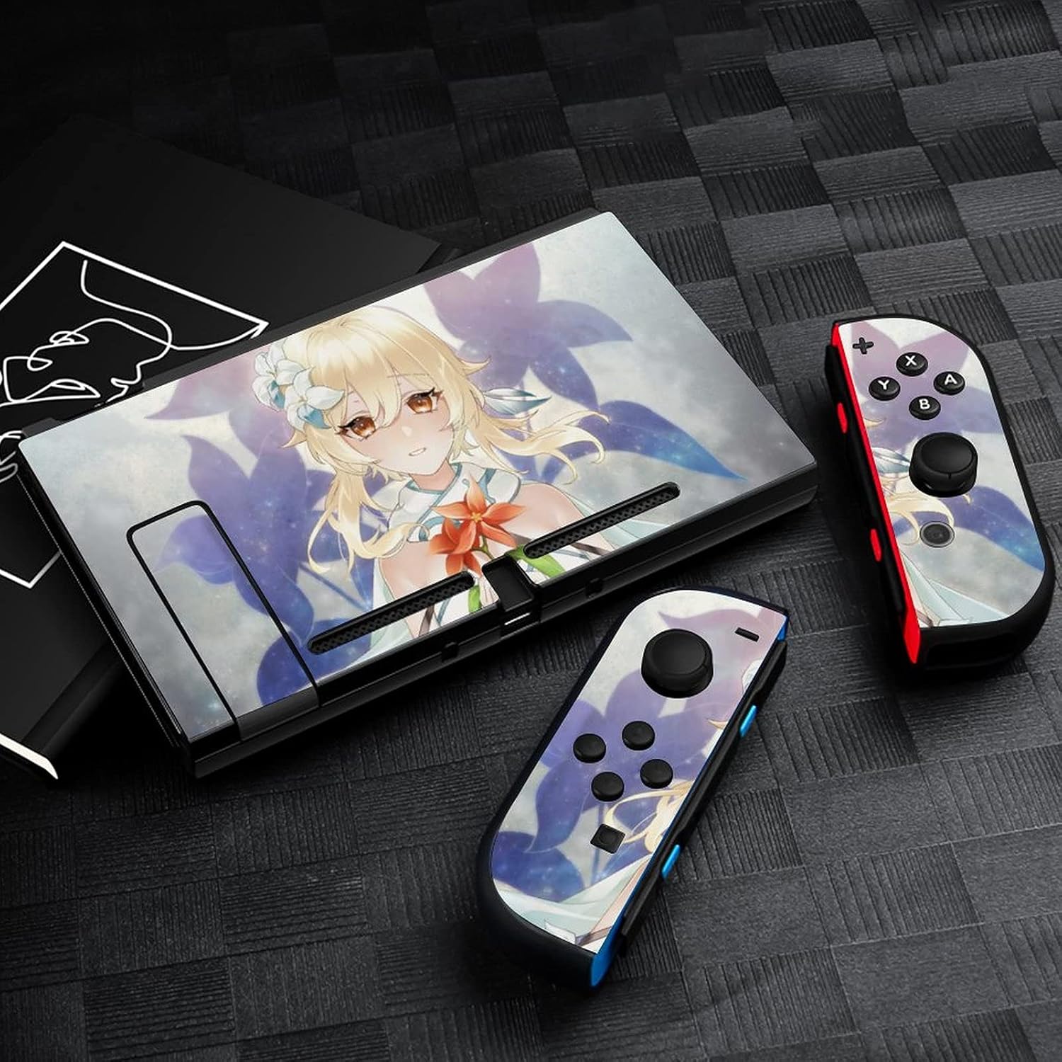 Amazon Co Jp 原神 げんしん Switch スキンシール セット Switch Lite スキンフィルム 薄型 キュート ステッカー カバー 側面対応 スイッチ スイッチライト 対応 汚れ防止 着脱簡単 繰り返し貼り付け可能 指紋 気泡防止 耐久性 操作感 摩擦保護 ゲーム