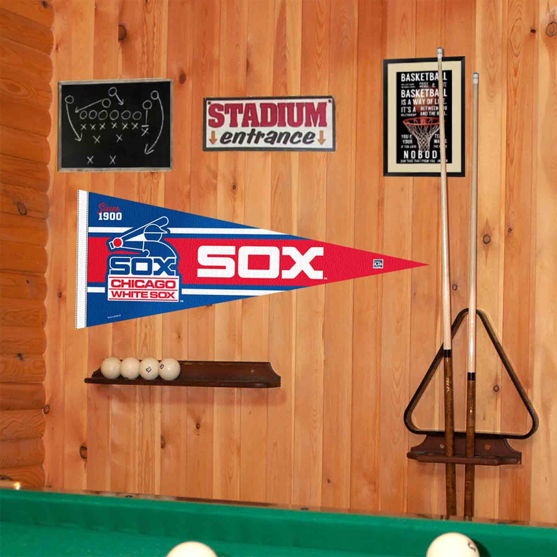 WinCraft White Sox Retro Vintage Throwback Full Size Pennant Flag