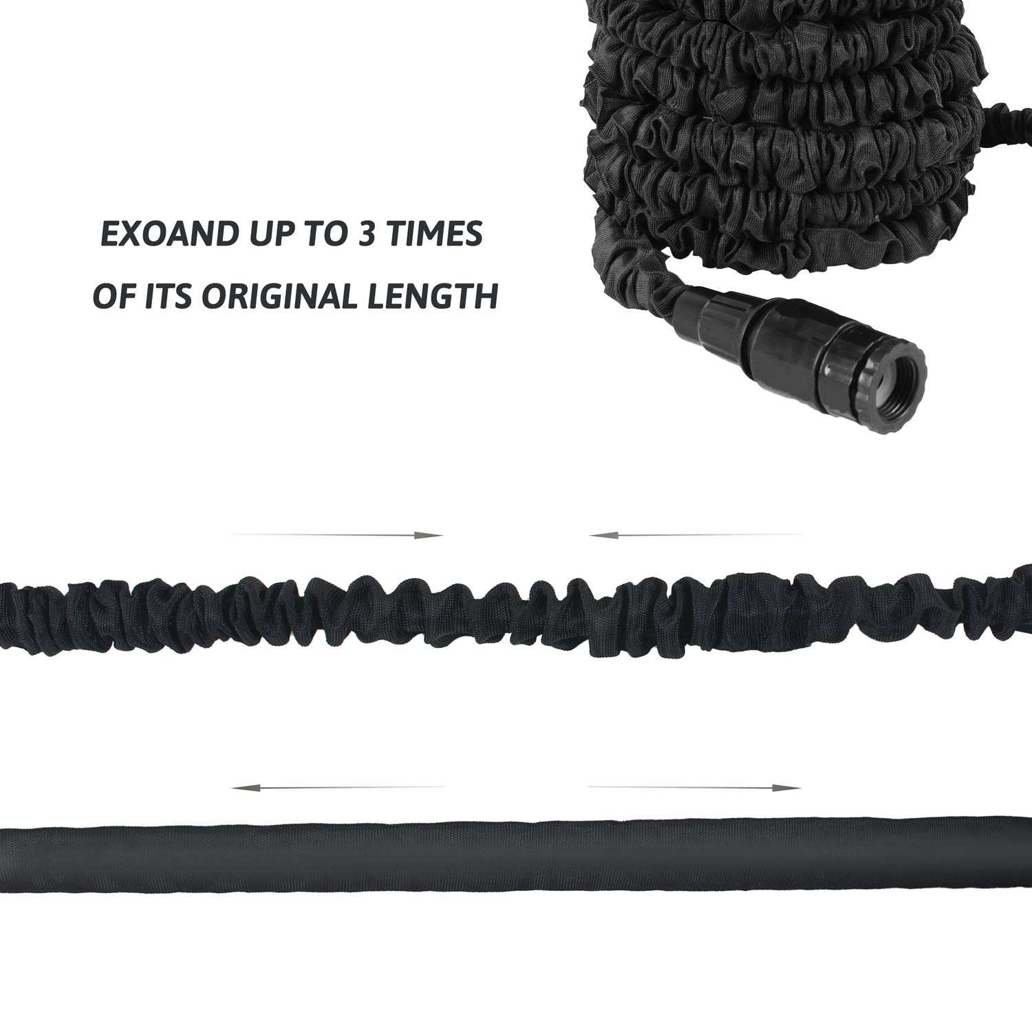 Buy GRANDMA SHARK Garden Hose 15m, 50 FT Hose Pipes with 7 Modes Water