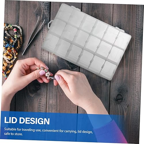 Miniatura 7 de Cabilock Caja de almacenamiento transparente de PP, caja de almacenamiento de cosméticos, organizador de cosas de uñas, contenedor transparente,