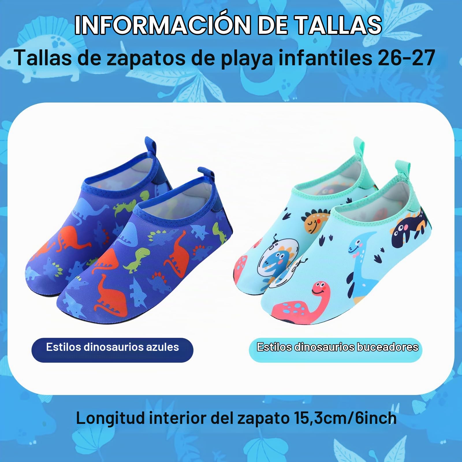 TYXHXTF Escarpines Niño Niña, Zapatos de Playa para Niños Pequeños, Calcetines Acuáticos Descalzos Antideslizantes para Piscina y Playa, Barefoot Calzado Aqua Surf Buceo Yoga(8/8.5UK)