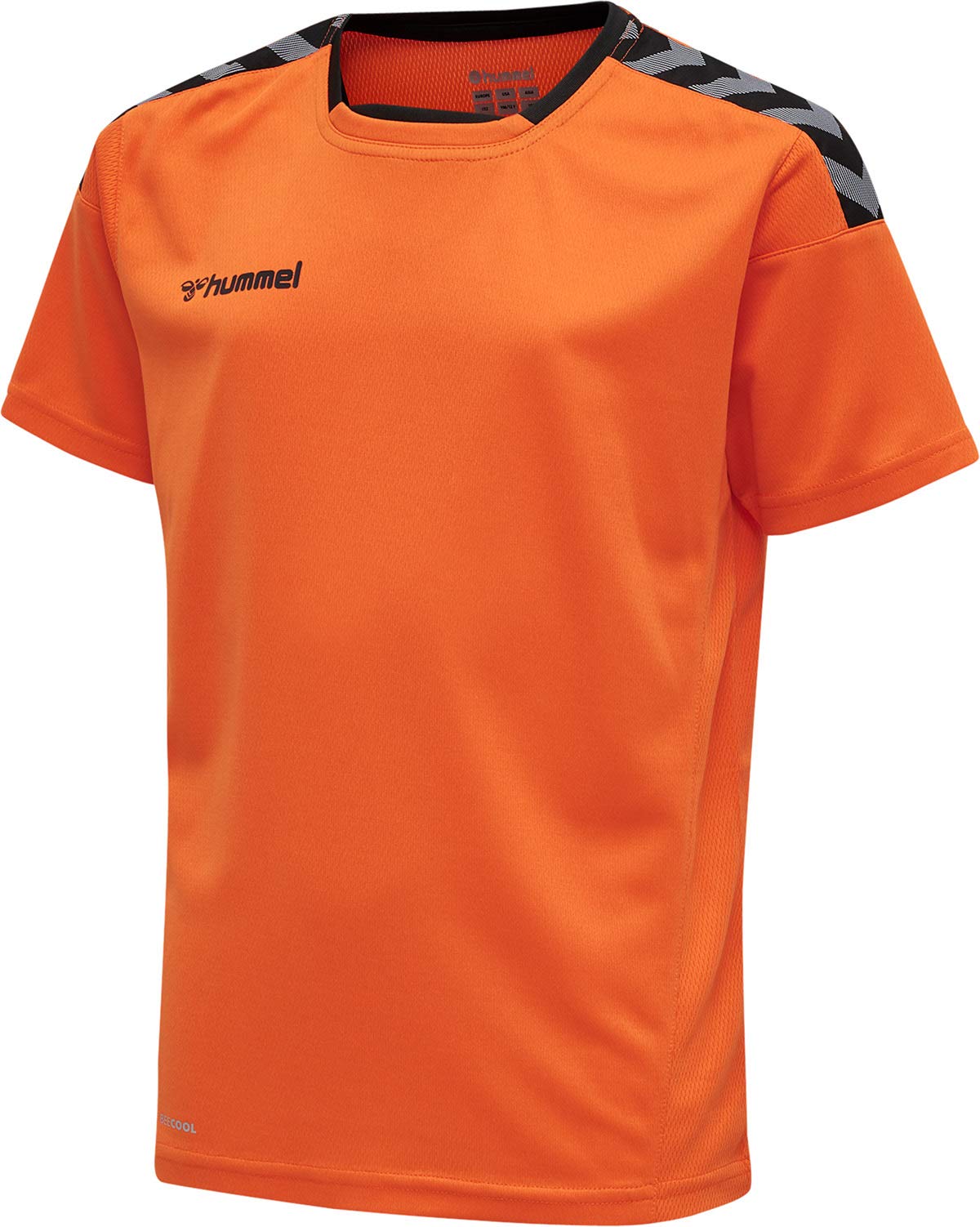 hummel Authentic Poly Trikot Kurzarm – Kinder, Orange, Größe 16 (176)