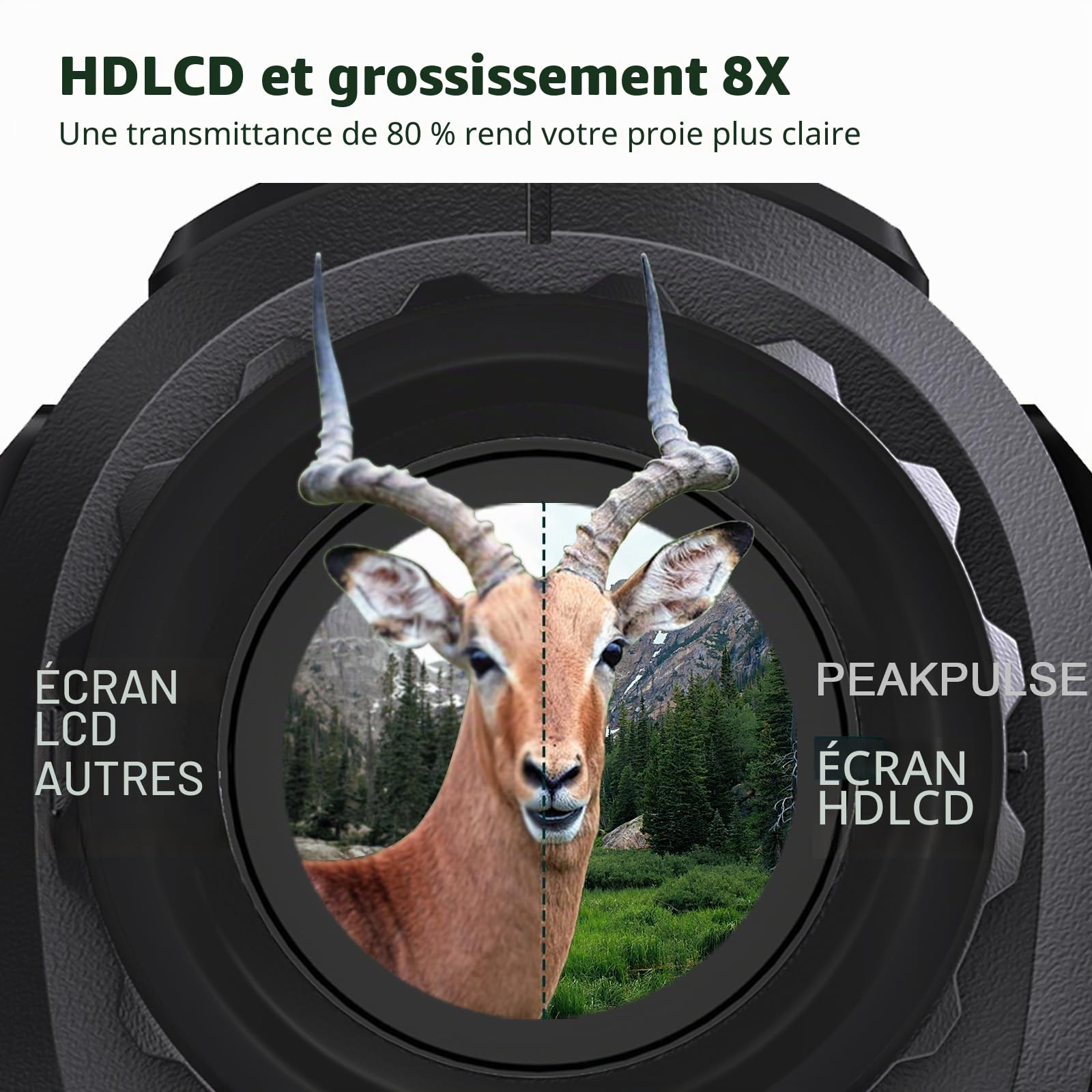 PEAKPULSE Télémètre de chasse avec rechargeable