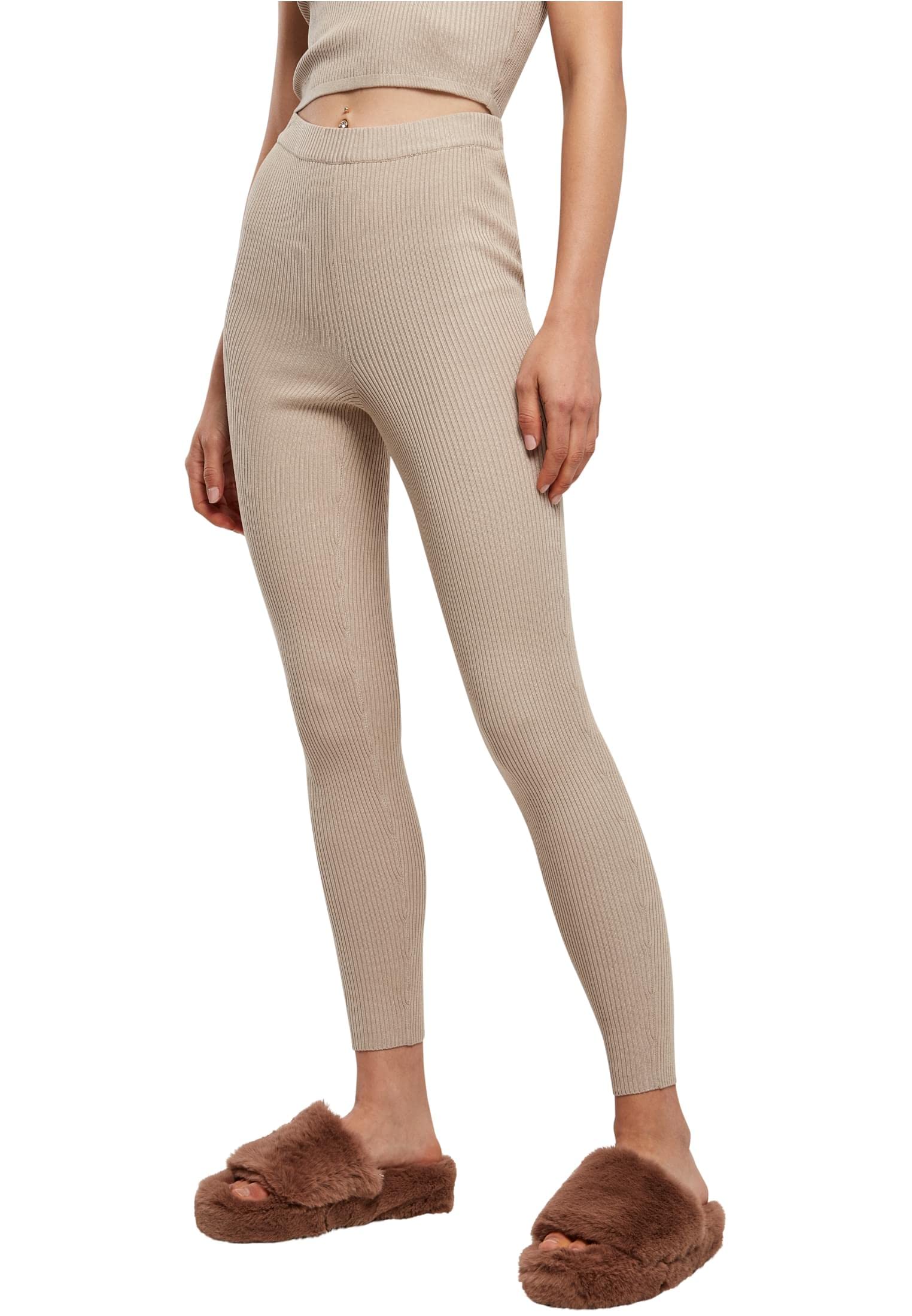 Urban Classics Women's Marron Legging Woman Rib Knit