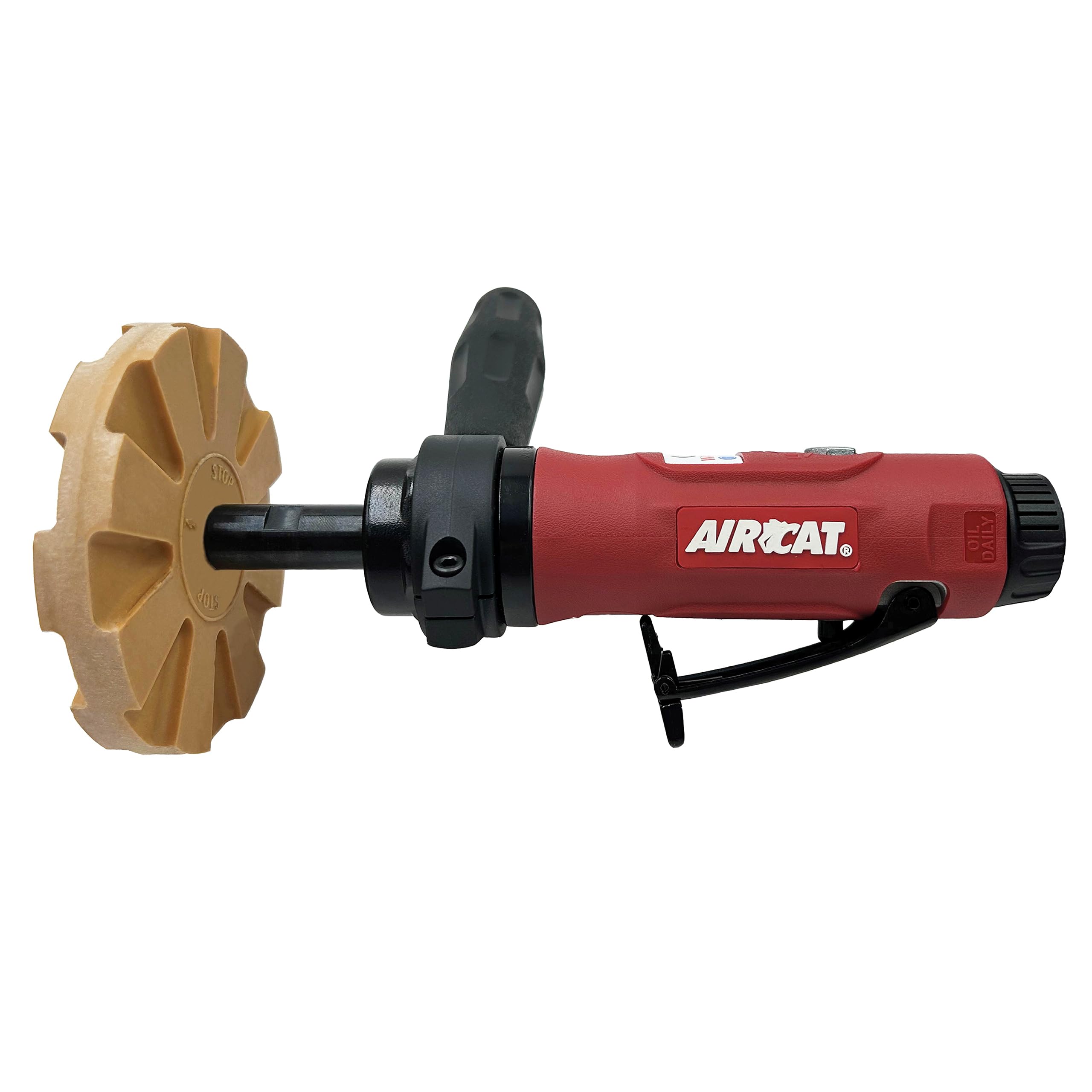 AirCat Pneumatic Tools 6345 .6 HP Decal/Pinstripe Removal Tool 2,600 RPM, Yellow/Black