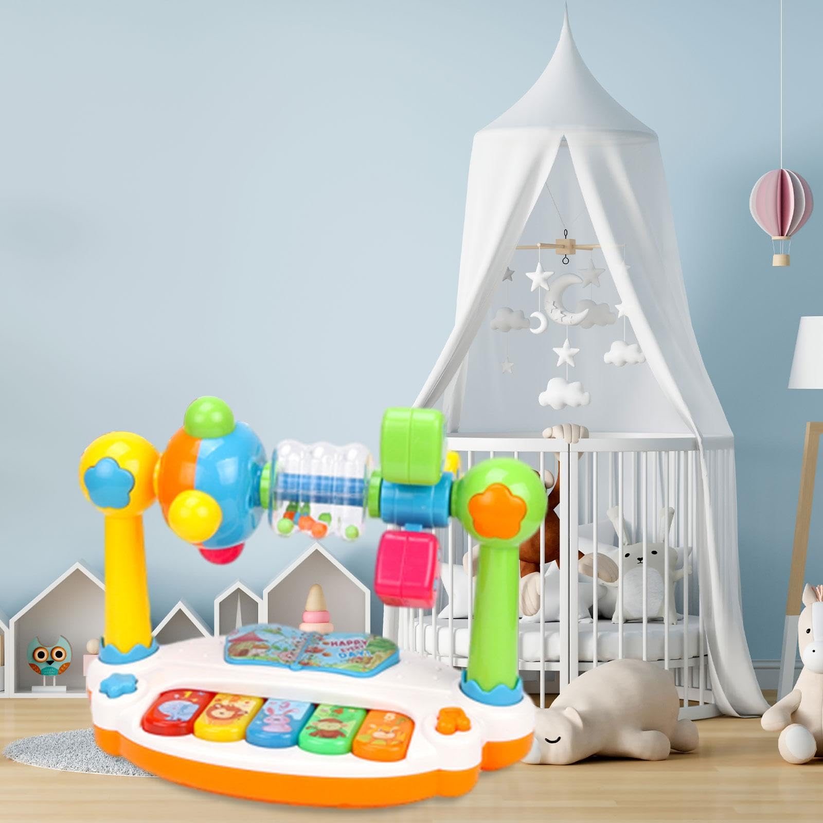 harayaa Giocattolo Musicale Interattivo per Bambini Piccoli con Luci E Suoni, Inglese, Taglia unica
