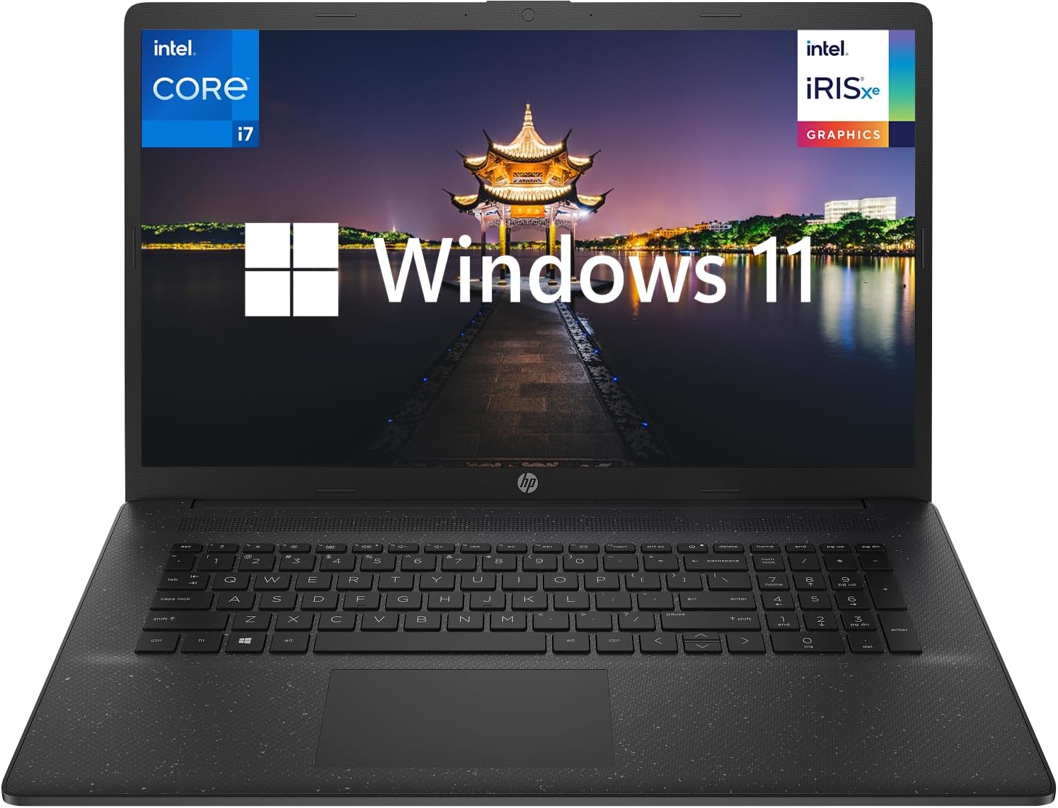 HP 17.3" Business Laptop Computer, Intel Core i7-1255U 10-Core Processor, 16GB RAM 1TB SSD, Intel Iris X Graphics, Windows 11 Home, HD+ LED Display, Numeric Keypad, Jet Black