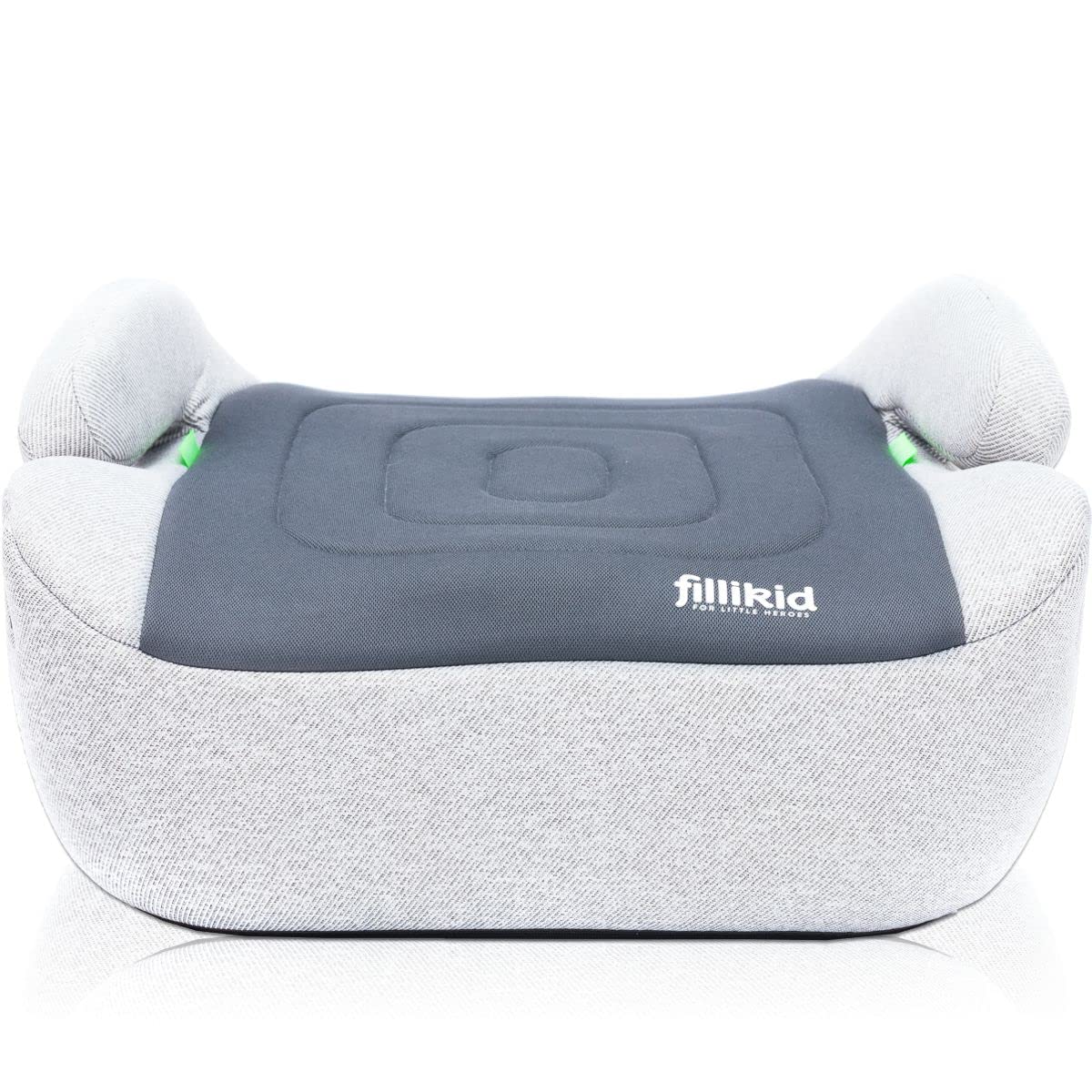 Sitzerhöhung i-Size Norm Isofix Kinder Auto Sitz Gruppe 3 125 – 150 cm Körpergröße ECE R129 (GRAU)
