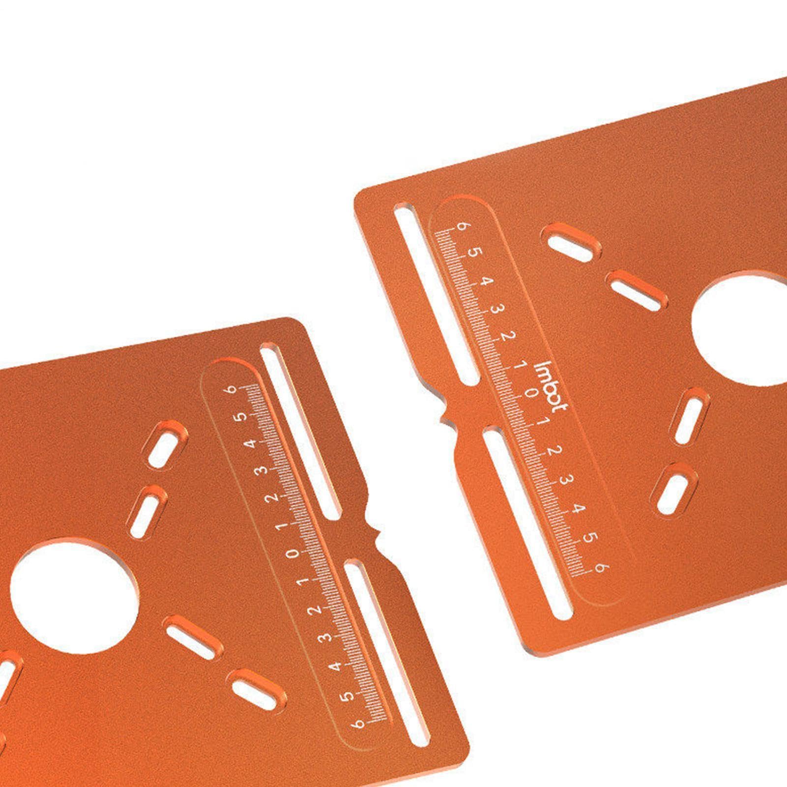 Guide de défonceuse Pince réglable double graduation aluminium