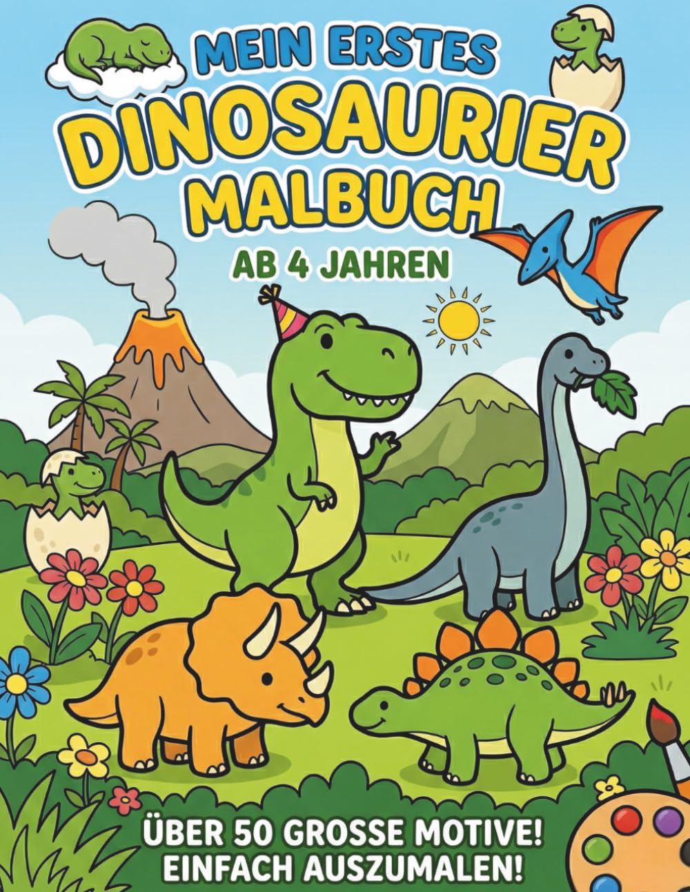 Dinosaurier: Mein erstes Ausmalbuch