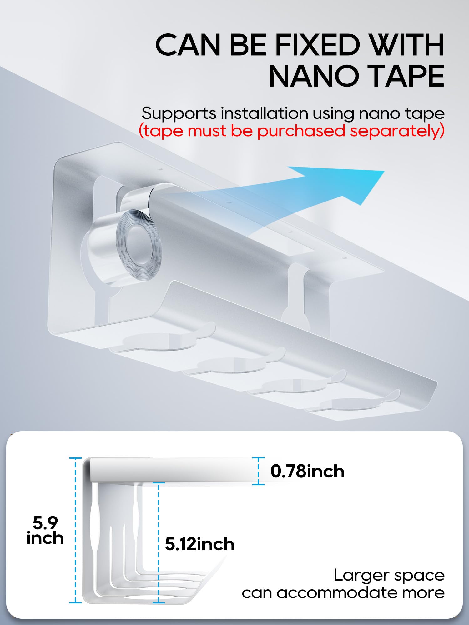 Gestione cavi 17''(bianco)